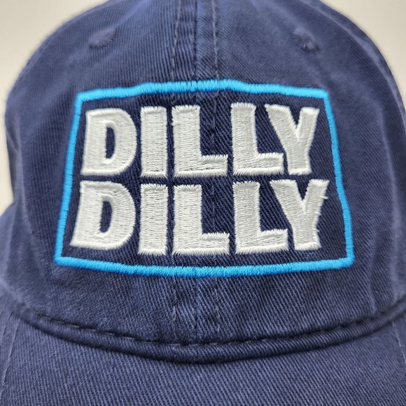 Dilly Dilly Blue Hat Cap Strap Back By Otto Cap Bud Light Logo - Picture 2 of 11